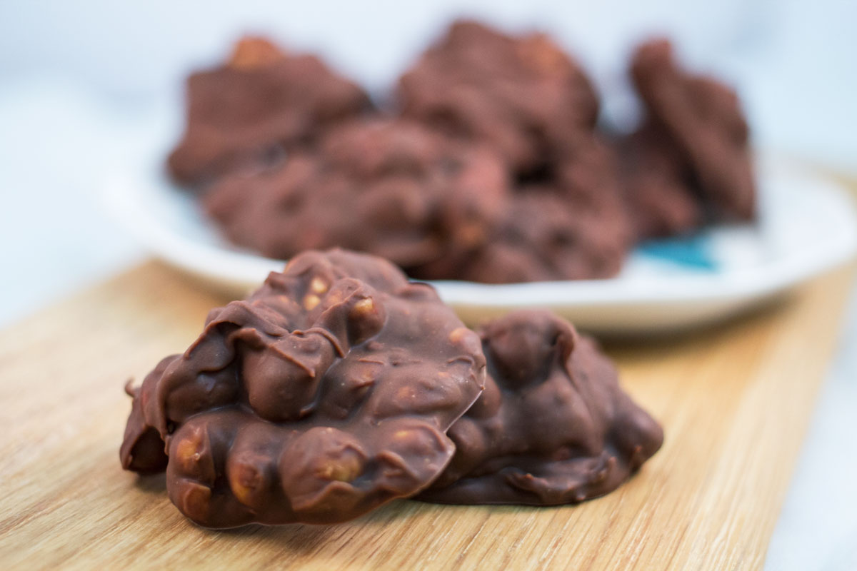 Chocolate + Butterscotch Peanut Clusters | Hugs ‘n Kitchen